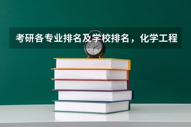 考研各专业排名及学校排名，化学工程与工艺考研前景如何？