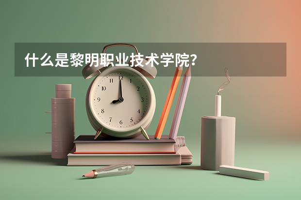 什么是黎明职业技术学院？