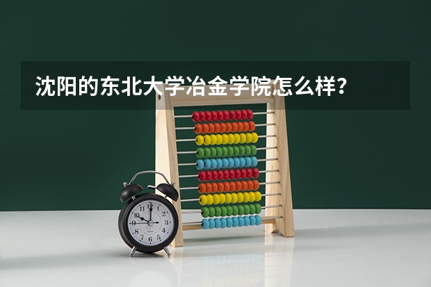 沈阳的东北大学冶金学院怎么样？