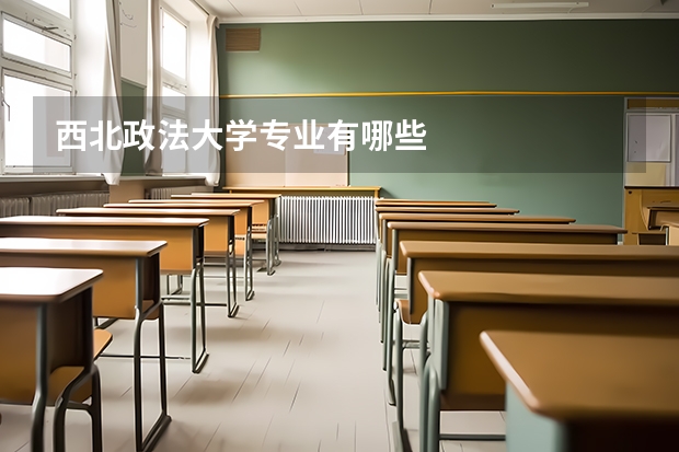 西北政法大学专业有哪些