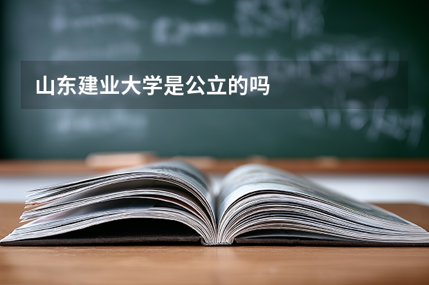 山东建业大学是公立的吗
