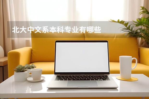 北大中文系本科专业有哪些