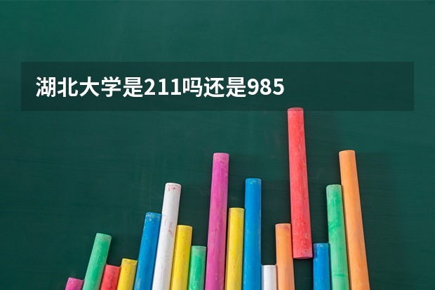 湖北大学是211吗还是985
