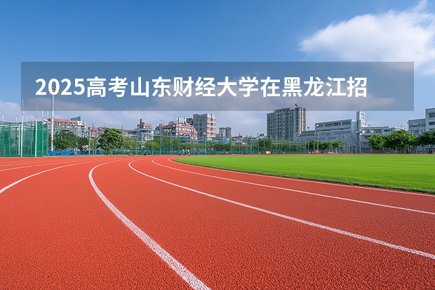 2025高考山东财经大学在黑龙江招生计划介绍