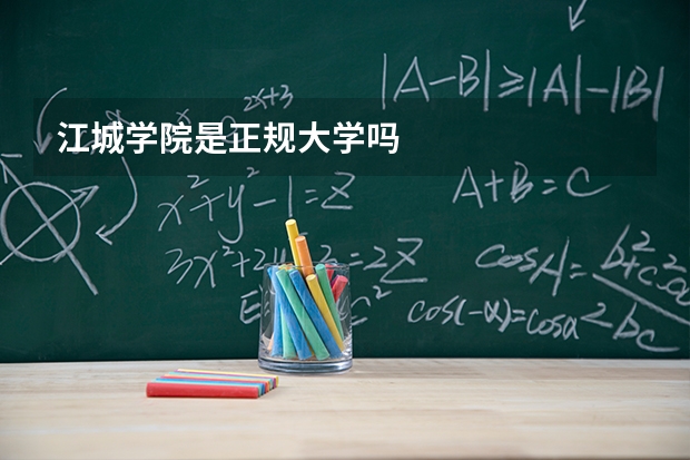 江城学院是正规大学吗