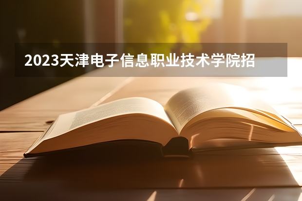 2023天津电子信息职业技术学院招生简章 2023天津电子信息职业技术学院录取人数