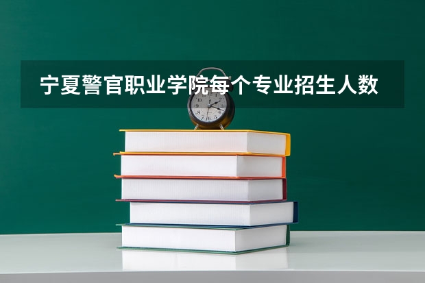  宁夏警官职业学院每个专业招生人数是多少