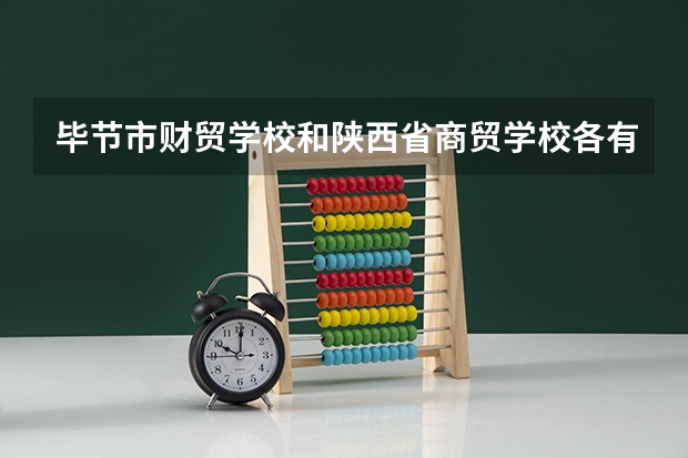 毕节市财贸学校和陕西省商贸学校各有什么优势