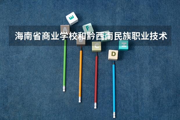 海南省商业学校和黔西南民族职业技术学院（中职部）各有什么优势