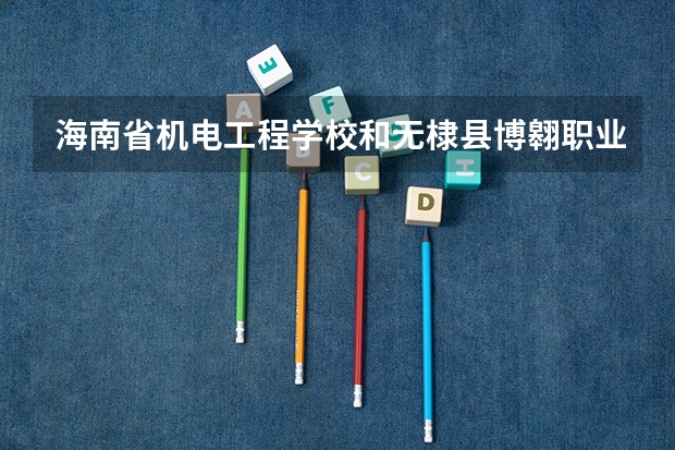 海南省机电工程学校和无棣县博翱职业中等专业学校各有什么优势