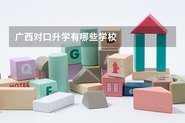 广西对口升学有哪些学校