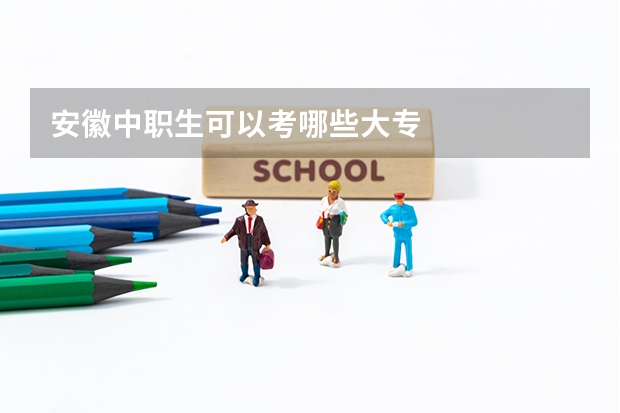 安徽中职生可以考哪些大专