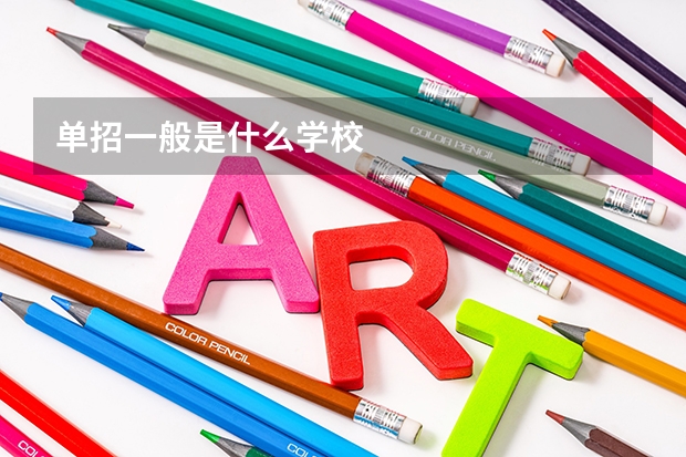 单招一般是什么学校