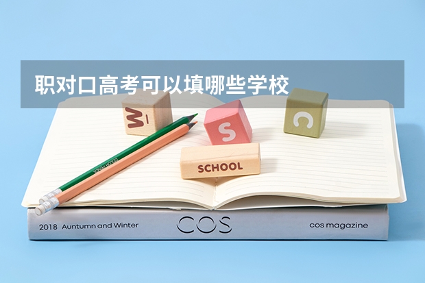 职对口高考可以填哪些学校
