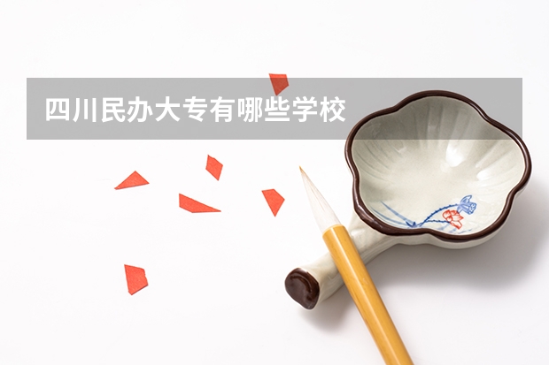 四川民办大专有哪些学校