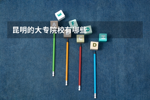 昆明的大专院校有哪些