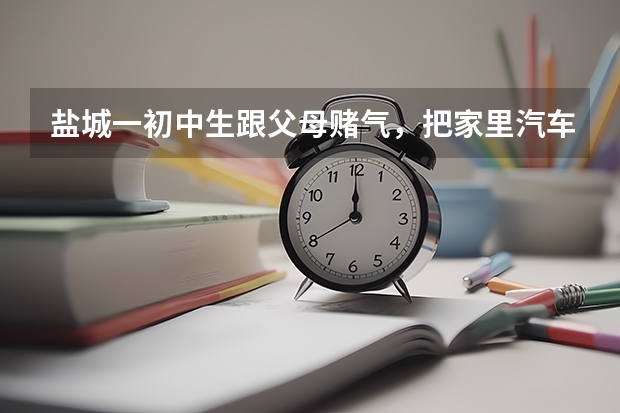 盐城一初中生跟父母赌气，把家里汽车开跑了，这种行为存在哪些安全隐患？
