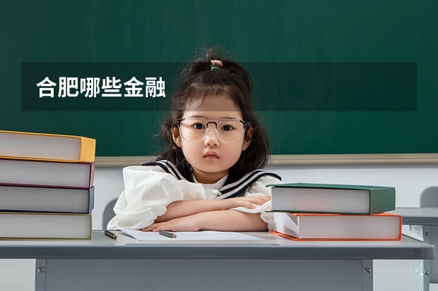 合肥哪些金融