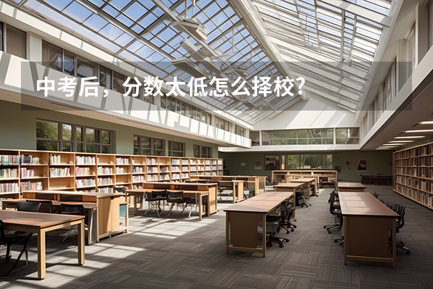 中考后，分数太低怎么择校?