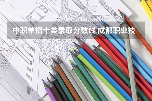 中职单招十类录取分数线 成都职业技术学院近三年单招分数线