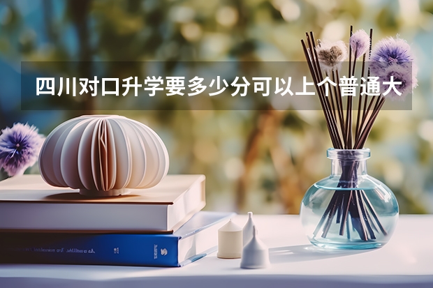 四川对口升学要多少分可以上个普通大专