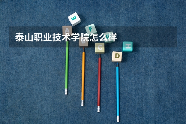 泰山职业技术学院怎么样
