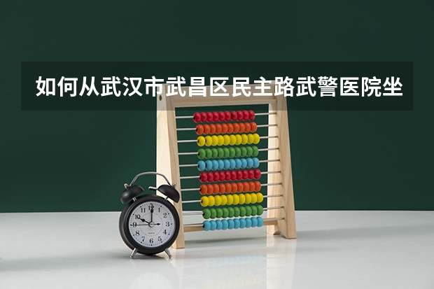 如何从武汉市武昌区民主路武警医院坐地铁到达江夏东湖学院？