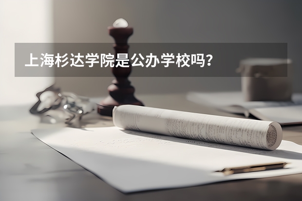 上海杉达学院是公办学校吗?