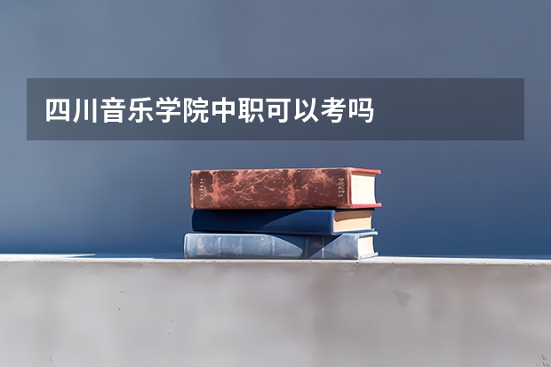 四川音乐学院中职可以考吗