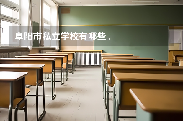 阜阳市私立学校有哪些。