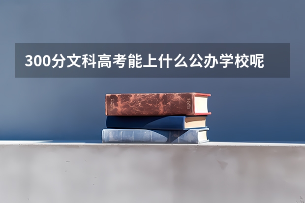 300分文科高考能上什么公办学校呢