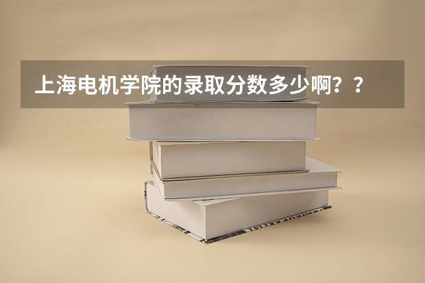 上海电机学院的录取分数多少啊？？