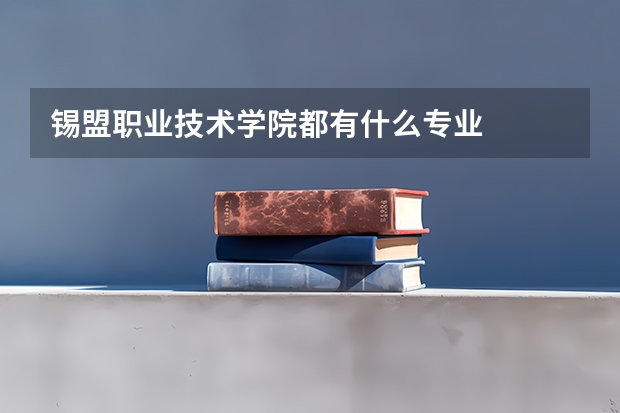 锡盟职业技术学院都有什么专业