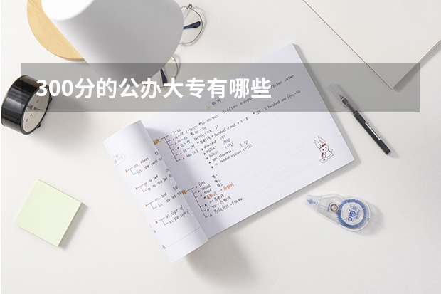 300分的公办大专有哪些