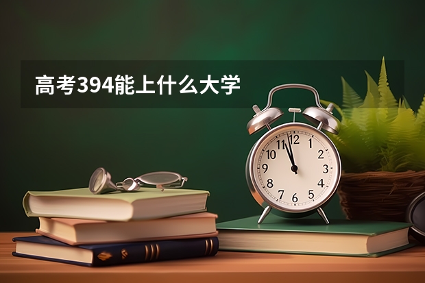 高考394能上什么大学