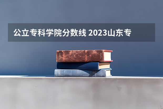 公立专科学院分数线 2023山东专科大学排名及录取分数线