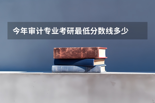 今年审计专业考研最低分数线多少