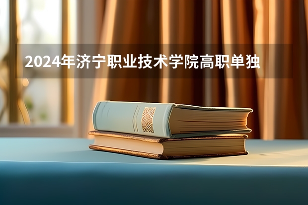 2024年济宁职业技术学院高职单独招生和综合评价招生学费多少钱一年