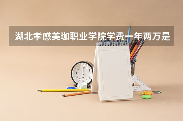 湖北孝感美珈职业学院学费一年两万是真的吗