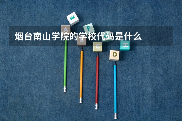 烟台南山学院的学校代码是什么