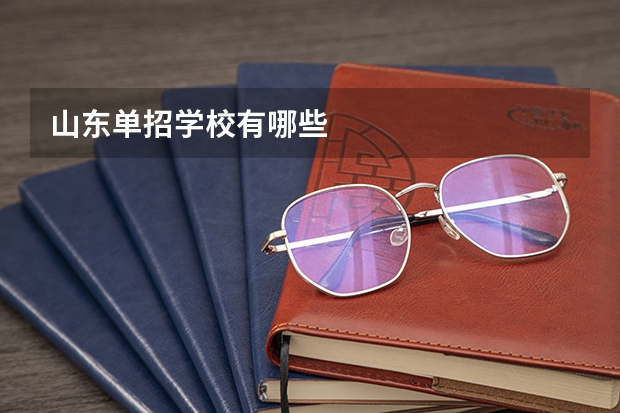 山东单招学校有哪些