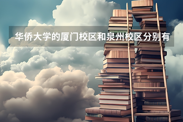 华侨大学的厦门校区和泉州校区分别有哪些专业？