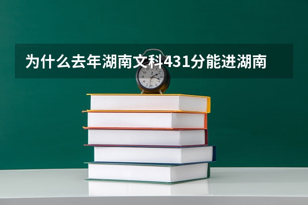为什么去年湖南文科431分能进湖南文理学院芙蓉学院？？？那今年440分能进那些三本B类的学校？？？