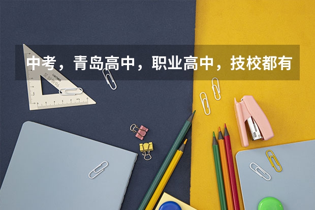 中考，青岛高中，职业高中，技校都有哪些？？
