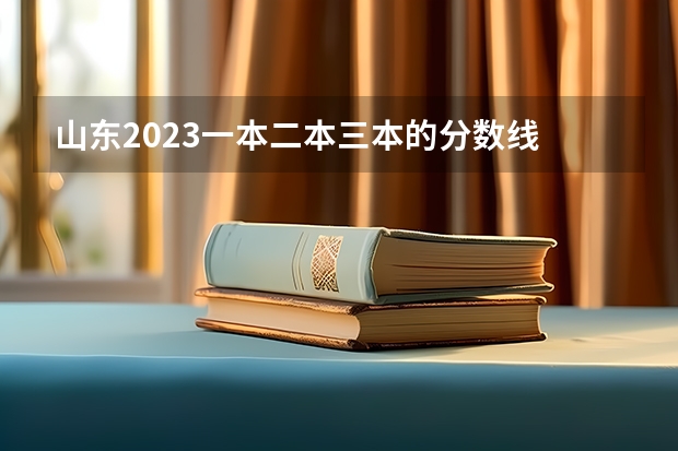 山东2023一本二本三本的分数线 山东省各大学录取分数线