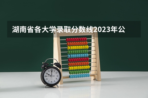 湖南省各大学录取分数线2023年公布（湖南本科最低分数线的大学）